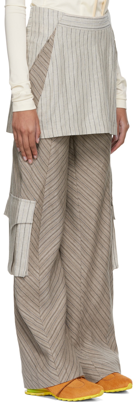 パンツ KIKO KOSTADINOV Beige cotton pant (KKWAW23T0510 OAKSALVIA) Kiko Kostadinov Beige Cotton Pant | italist
