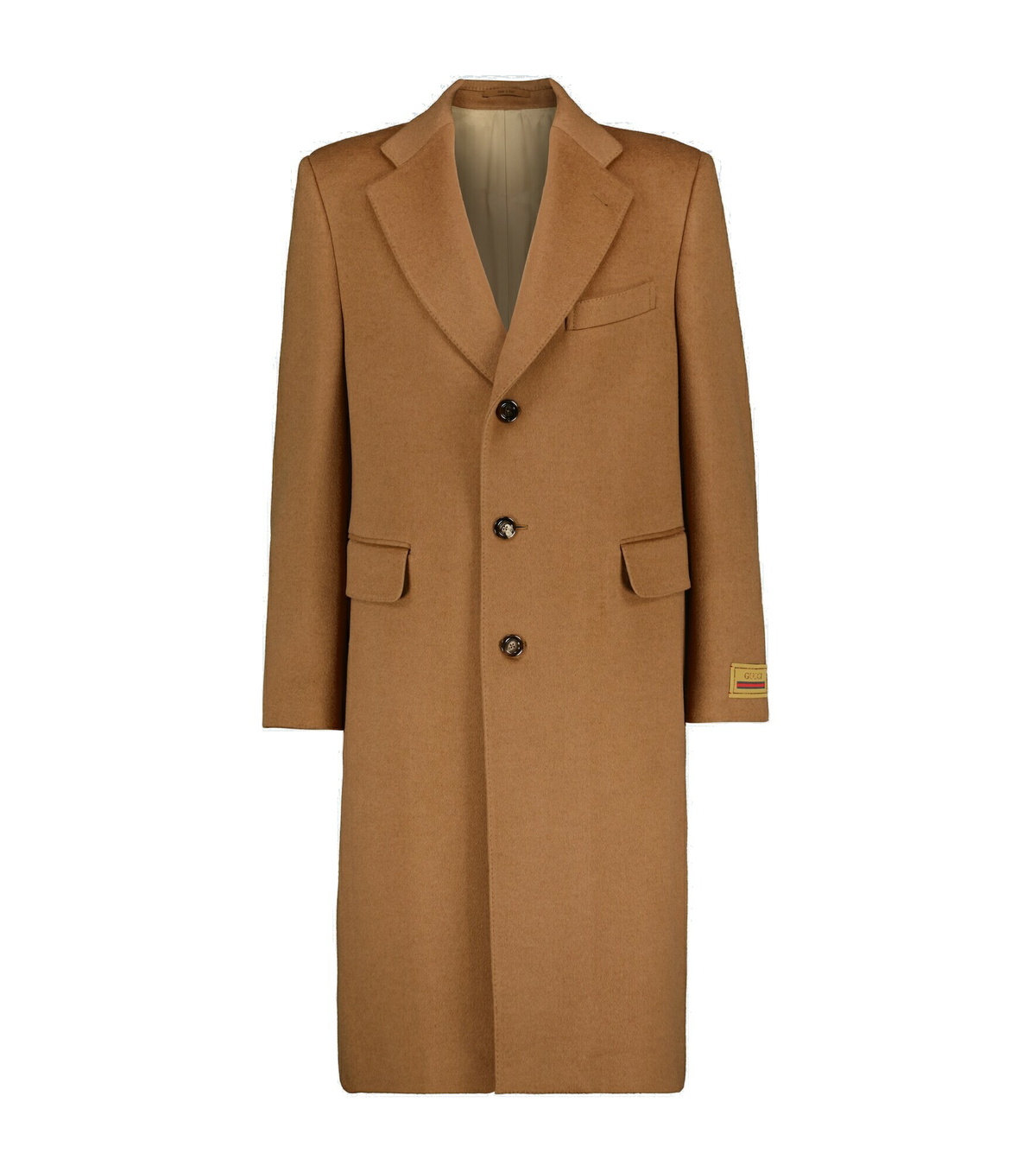 Gucci - Single-breasted camel wool coat Gucci