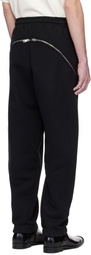 Mugler Black Light Fleece Zipped Sweatpants