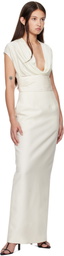 GIA STUDIOS Off-White Tux Maxi Skirt