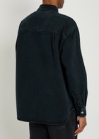 Agolde Camyrn Denim Overshirt Black