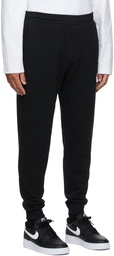 Helmut Lang Black Skewed Logo Lounge Pants