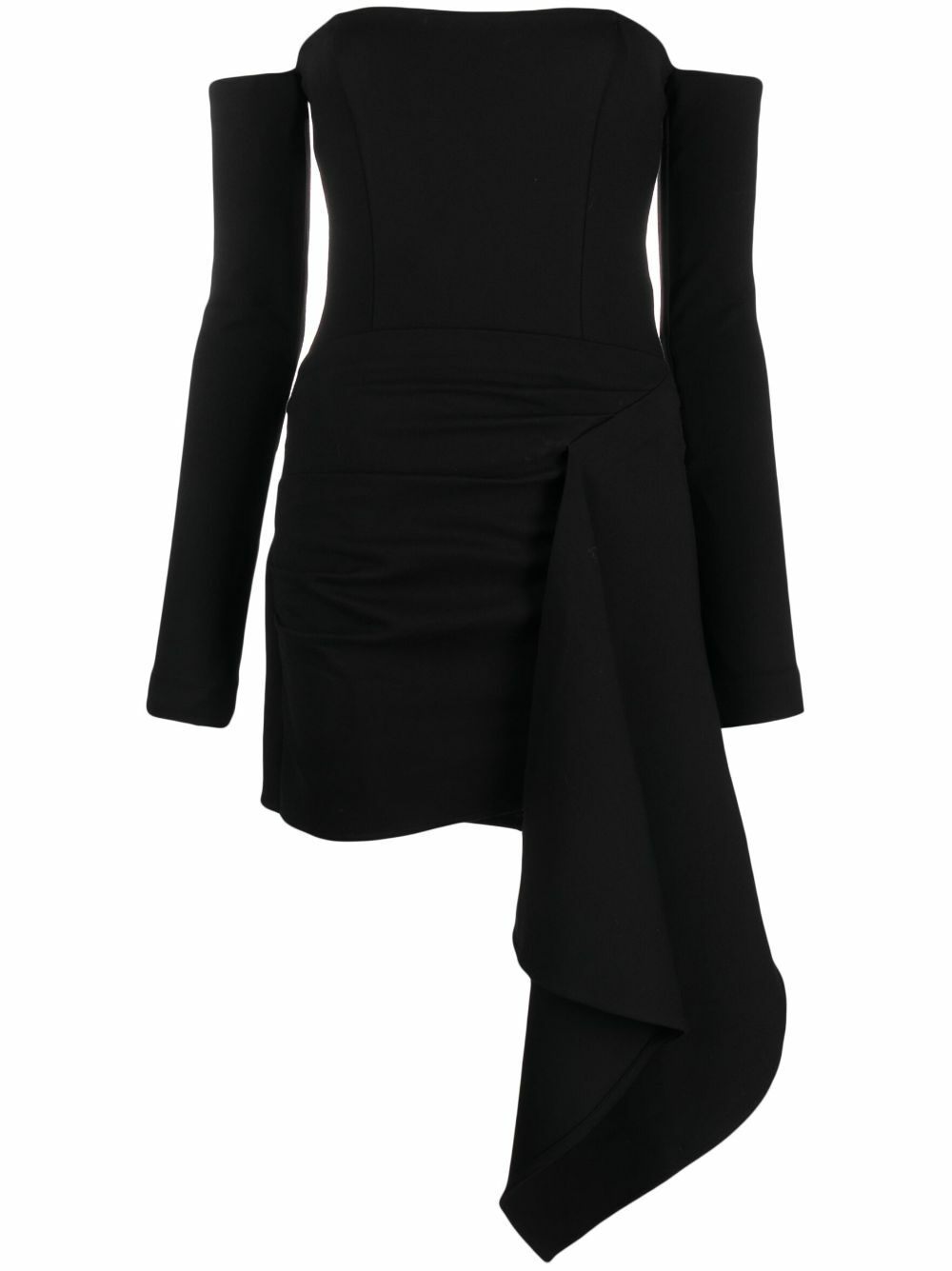 GAUGE81 Black Ansley Off-Shoulder Mini Dress