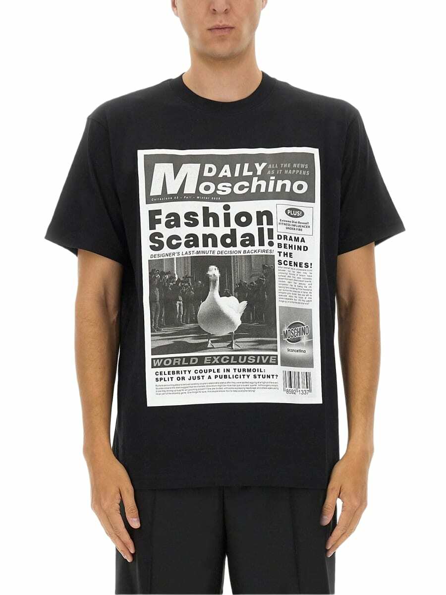 Moschino White and Red Chinese New Year Mickey Rat Long