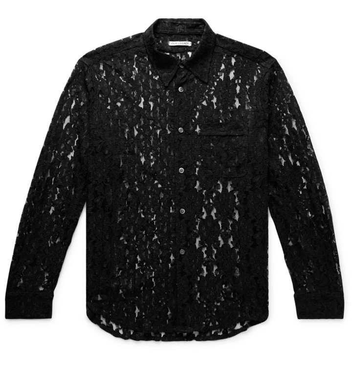 Photo: Our Legacy - Policy Lace Shirt - Black