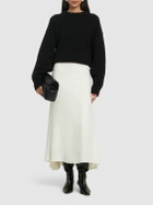 VICTORIA BECKHAM Spiral Seam Fine Ribbed Skirt