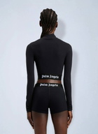 Palm Angels Classic Logo Long-Sleeved Mockneck Top