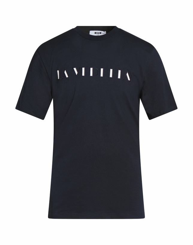 Photo: Msgm Mens T-shirt in Midnight blue
