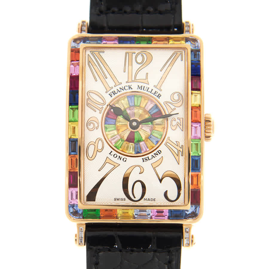 Franck Muller Long Island Rainbow Quartz Diamond Unisex Watch 952QZRELQTRSAIBAG1PBAG(5N)