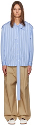 Meryll Rogge Blue Striped Shirt