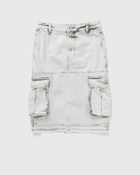 032c MY OWN MIND FRAYED DENIM SKIRT Grey Women