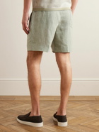 Kingsman - Straight-Leg Linen Drawstring Shorts - Green