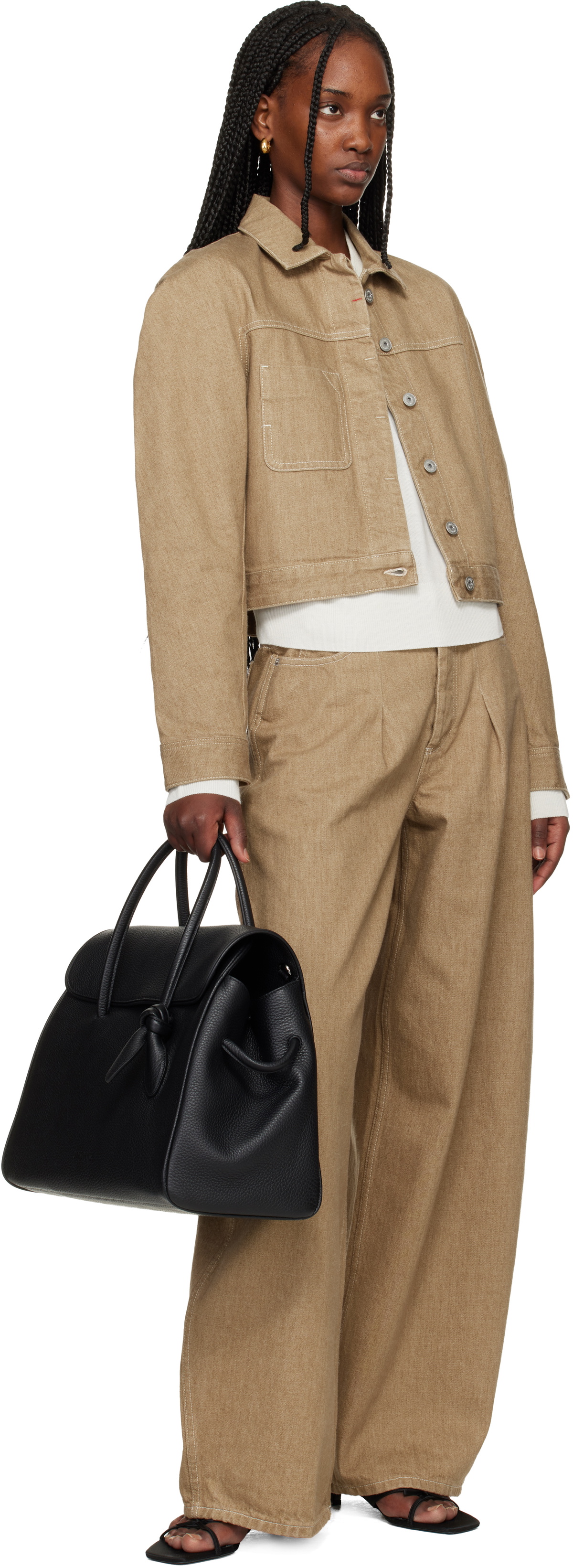 JACQUEMUS Black 'The Turismo shopper' Bag