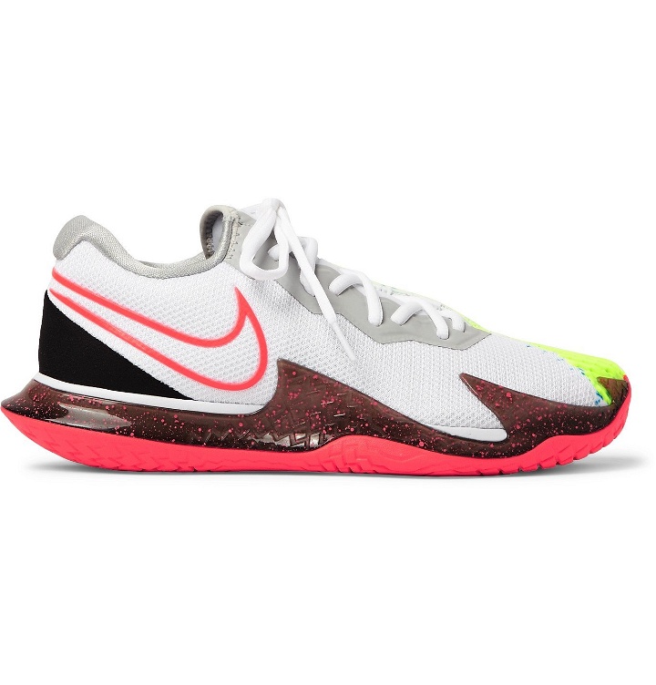 Photo: Nike Tennis - NikeCourt Air Zoom Vapor 4 Mesh Sneakers - White
