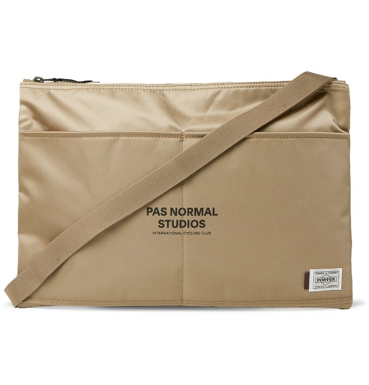 Photo: Pas Normal Studios - Porter-Yoshida & Co Musette Logo-Print Shell Messenger Bag - Neutrals