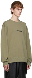 Nanushka Khaki Remy Logo Sweatshirt