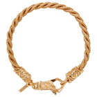 Emanuele Bicocchi Gold Flat Braided Bracelet