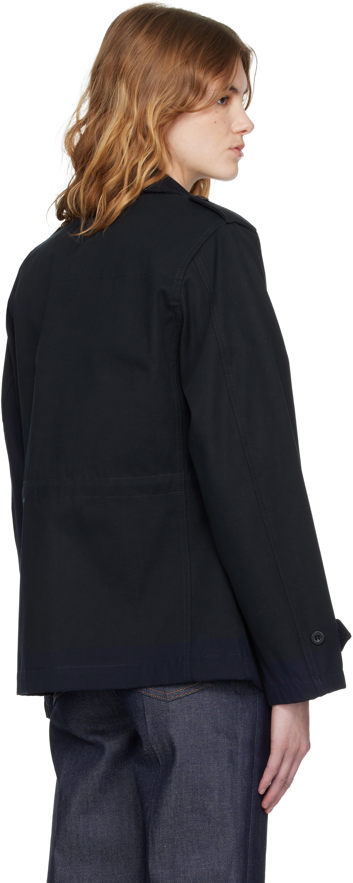 A.P.C. Navy Belted Jacket