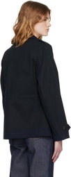 A.P.C. Navy Belted Jacket