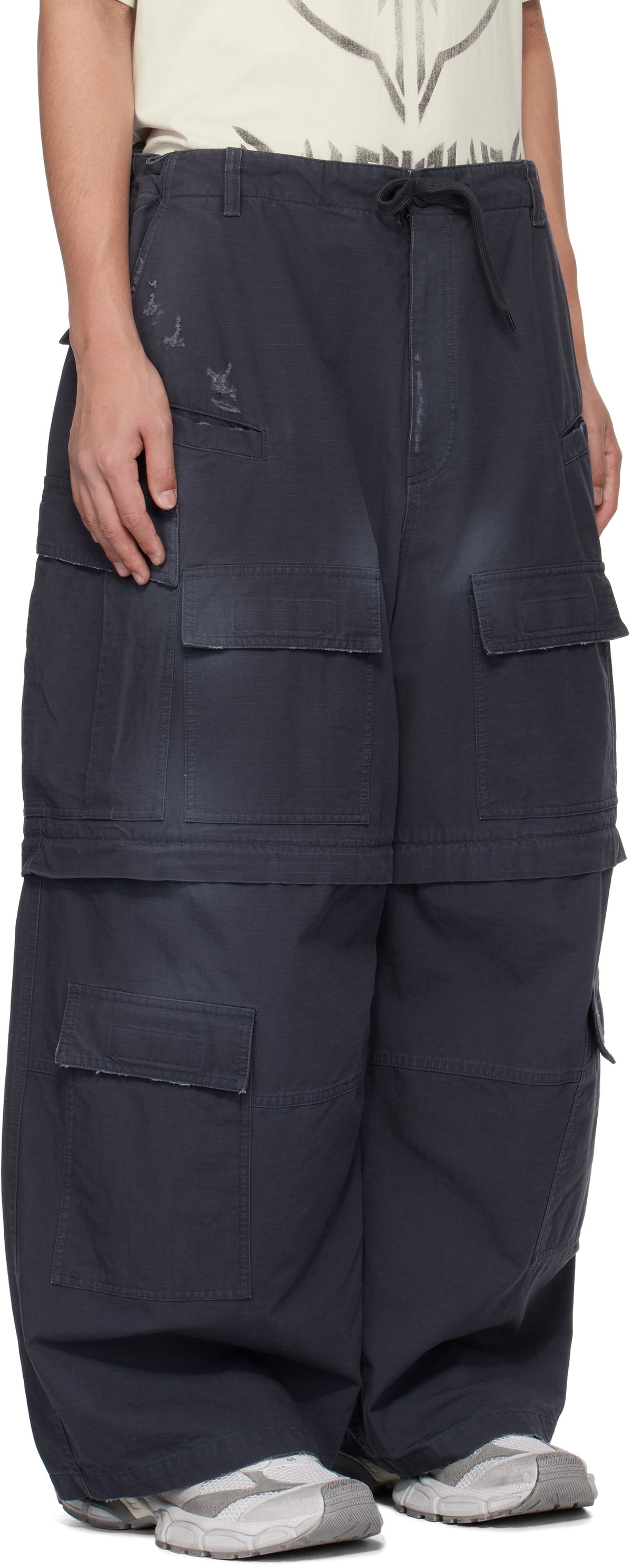 Balenciaga Gray Large Cargo Pants Balenciaga