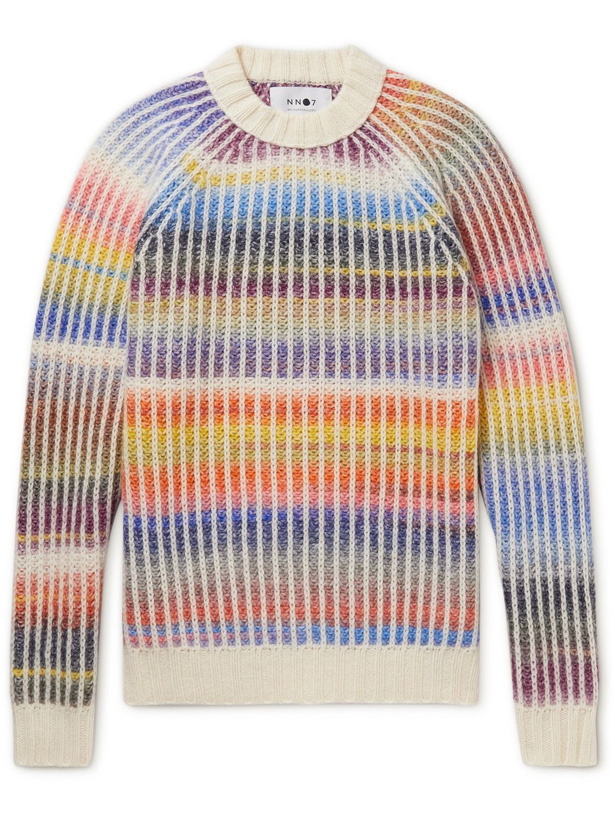 Photo: NN07 - Ribbed Striped Wool-Blend Sweater - Multi