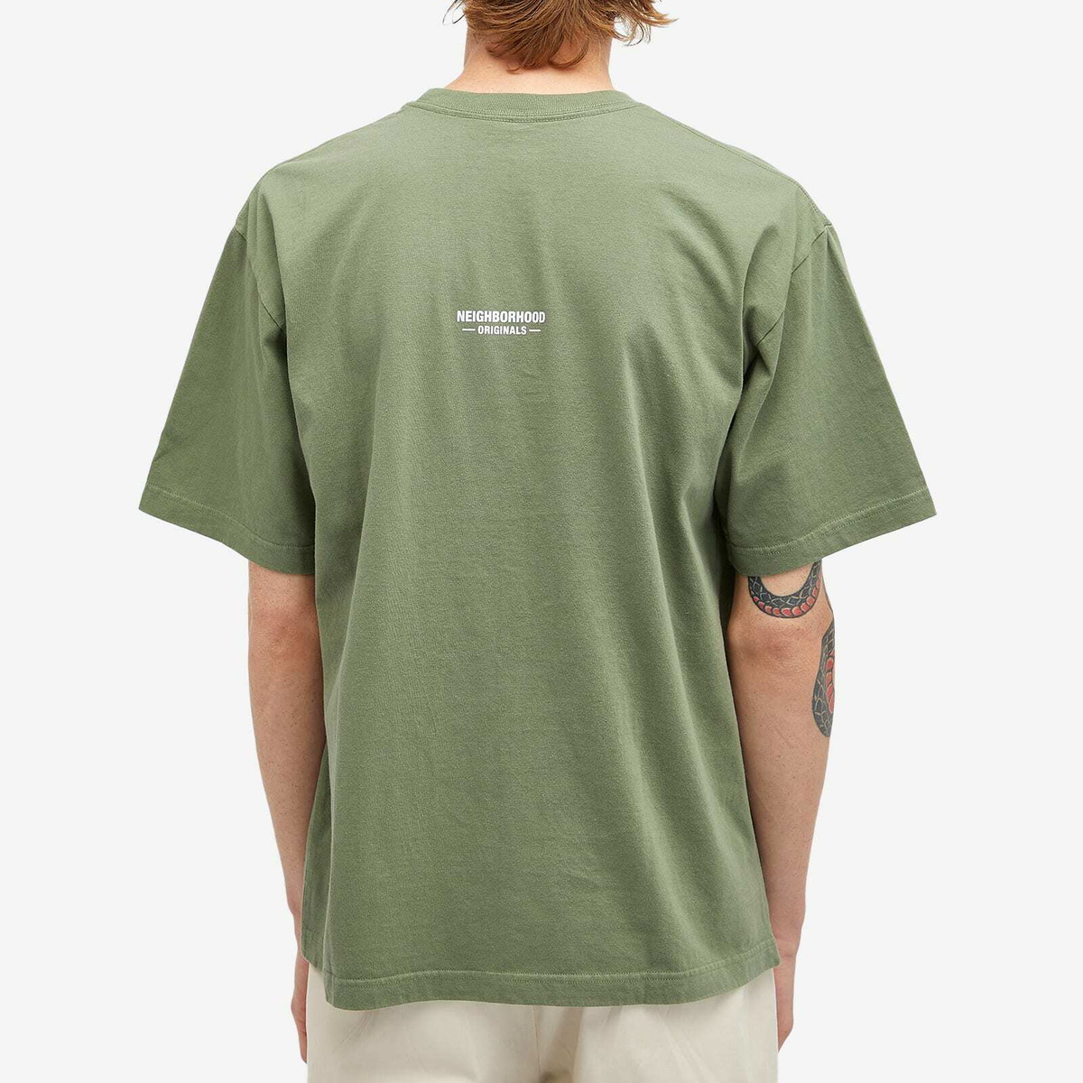 Neighborhood Men's SS-4 T-Shirt in Olive Drab Neighborhood