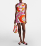 Pucci Orchidee cotton-blend terry minidress