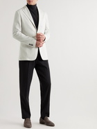 Canali - Slim-Fit Unstructured Cotton-Blend Piqué Blazer - Neutrals