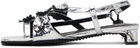 Cecilie Bahnsen Silver Arna Heeled Sandals