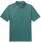 Loro Piana - Linen-Jersey Polo Shirt - Blue