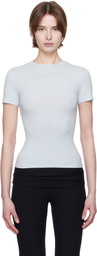 SKIMS Blue Cotton Jersey T-shirt