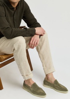Aurélien Yacht Suede Loafers Green