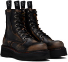 R13 Black Single Stack Boots
