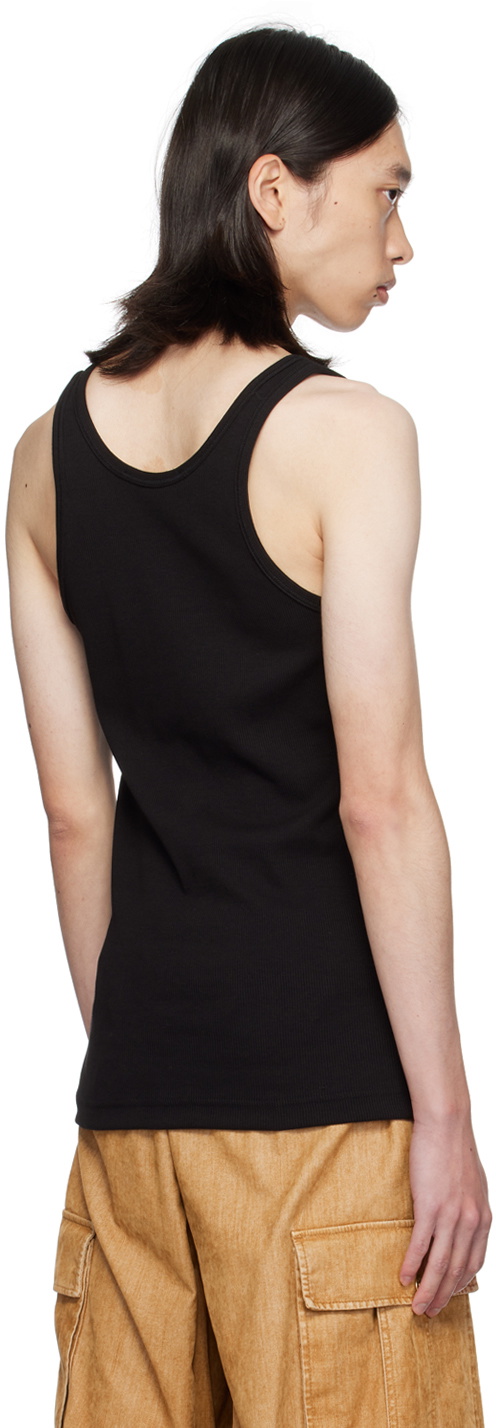 Moschino Black Upside Down Logo Tank Top