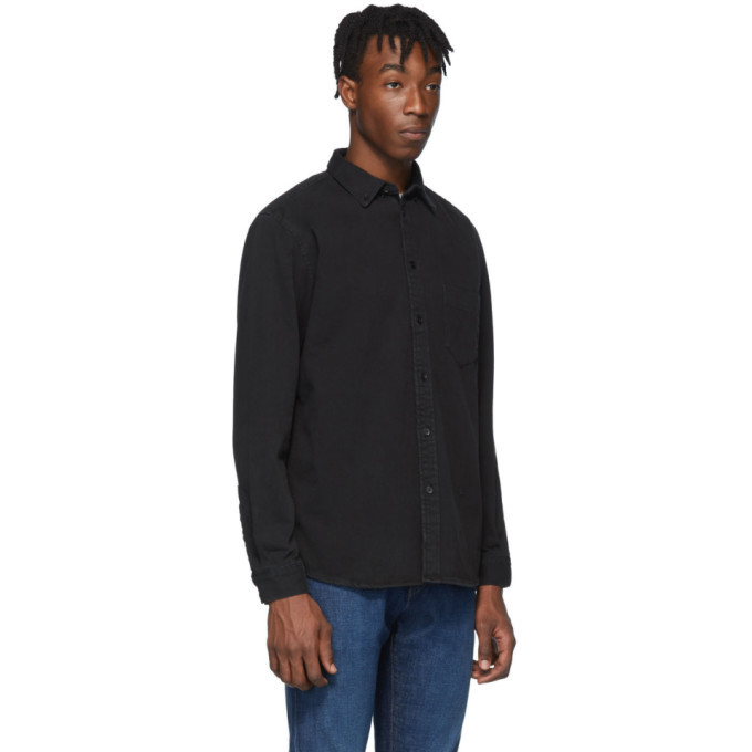 Levis black best sale button down shirt