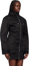 Mugler Black Cargo Jacket