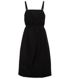 Deveaux New York - Sky cotton-blend poplin midi dress