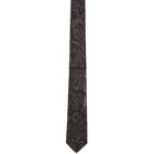 Etro Black Jacquard Tie