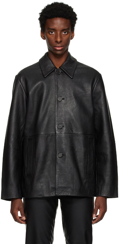 Photo: Won Hundred Black Damian Leather Jacket