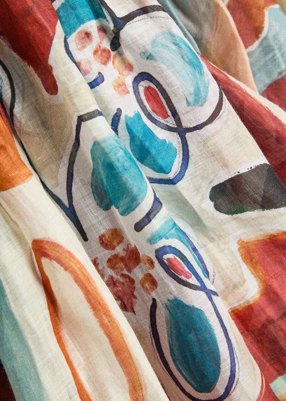 Alemais Michelle Printed Woven Maxi Dress Multicoloured
