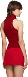 Danielle Guizio Red Semie Turtleneck