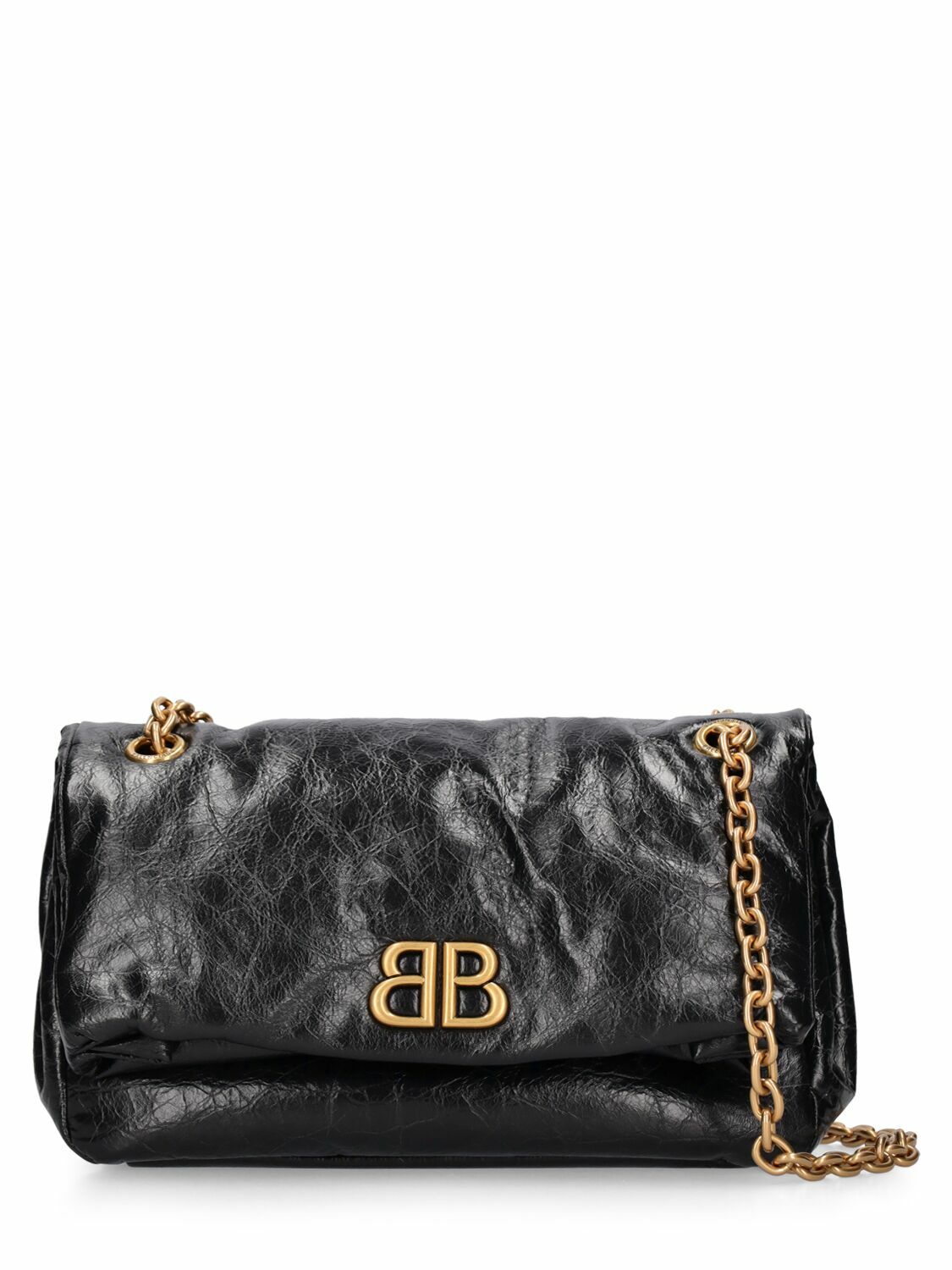 BALENCIAGA - Small Monaco Leather Shoulder Bag Balenciaga