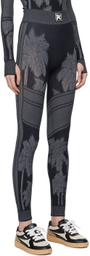 Palm Angels Black Baselayer Ski Leggings