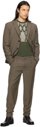 Steven Passaro Taupe Four-Pocket Trousers