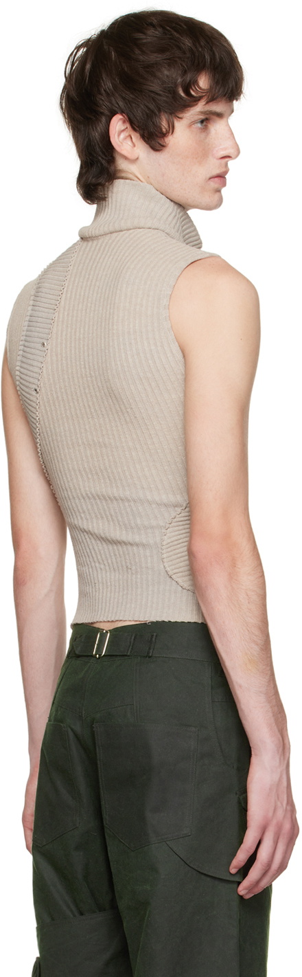 Solitude Studios SSENSE Exclusive Taupe Directions Tank Top