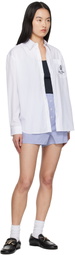Sporty & Rich Blue & White 'SRC' Mini Boxer Shorts