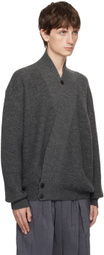 LEMAIRE Gray Wrap Cardigan