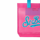 MC2 Saint Barth Mesh Fuchsia Shopper Bag With Terry Patch