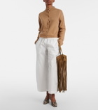 Khaite Roma cotton poplin wide-leg pants