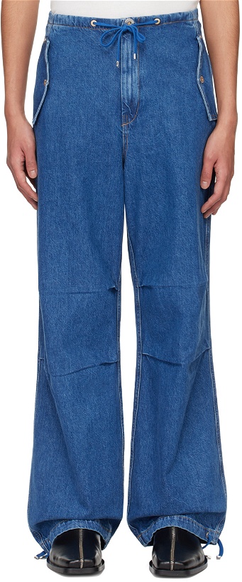 Photo: Dion Lee Blue Relaxed Jeans